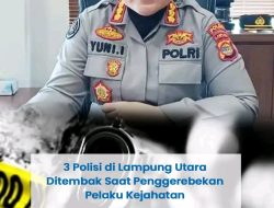 3 Polisi di Lampung Utara Ditembak saat Penggrebekan Pelaku Kejahatan